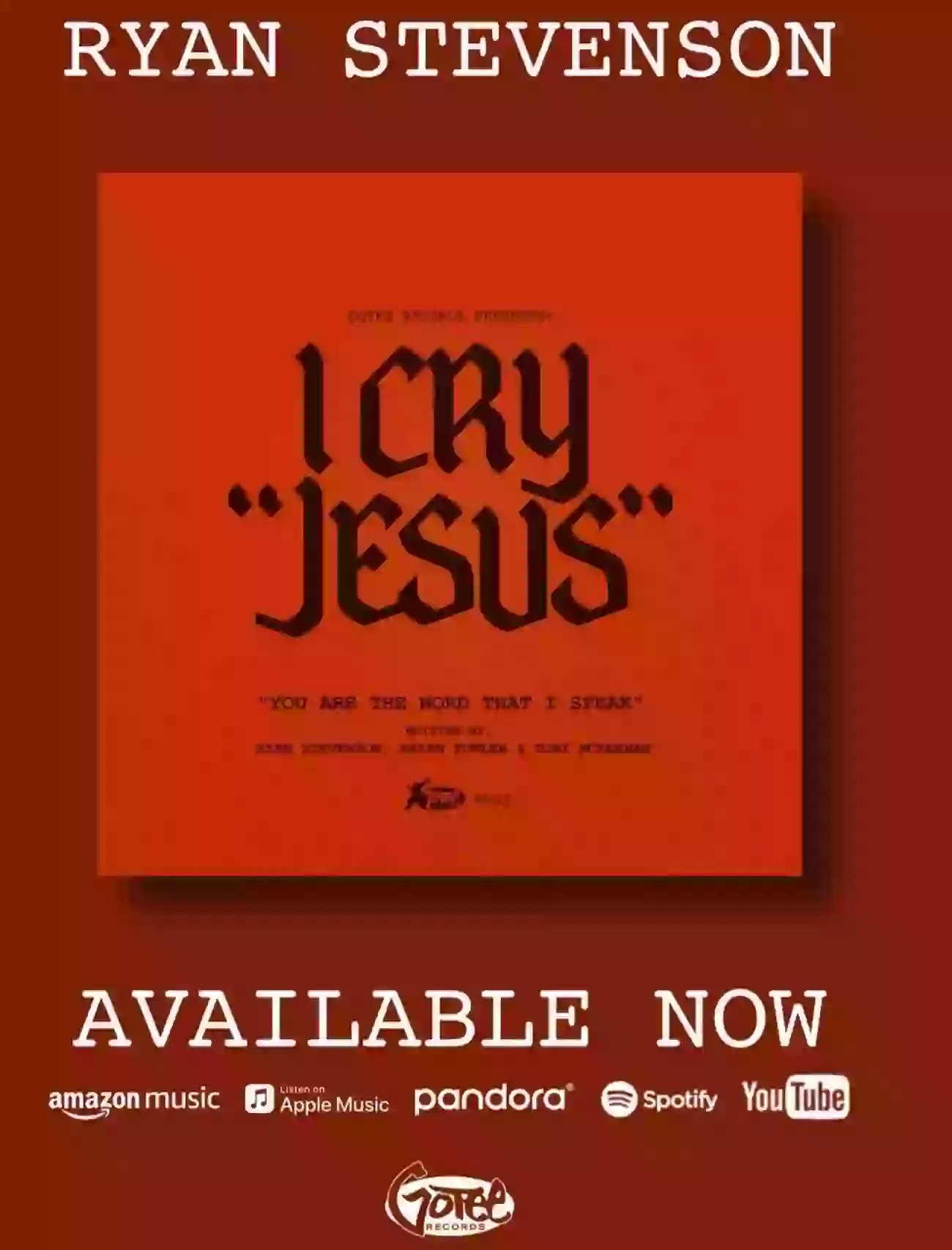 Ryan Stevenson Shares New Single “I Cry Jesus”